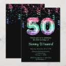 Search for purple 50th birthday invitations Modern chic