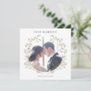 Search for just married wedding announcement cards Elegant
