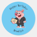 Search for pig cartoon stickers Funny