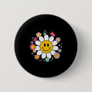Search for happy face badges Daisy smile