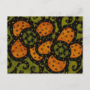 Search for flowers retro postcards Orange