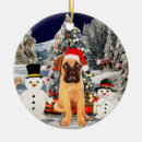 Search for bullmastiff christmas tree decorations Dog