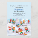 Search for january birthday invitations Snowman