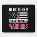 Search for breast cancer support mousepads wear