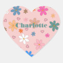 Search for pink flower pattern stickers Retro