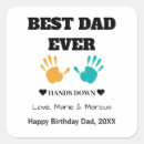 Search for best dad ever stickers Birthday