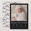 Search for rainbow birth announcement cards New parents