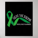 Search for mental health ribbon posters Depression