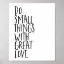 Search for do things posters With great love