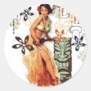 Search for hawaiian tiki stickers Hula