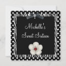 Search for flower spot invitations Black