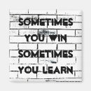 Search for inspirational quotes magnets Black and white