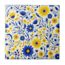 Search for cornflower blue tiles Vintage