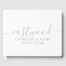 Search for monogrammed wedding guest books Typography