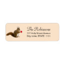 Search for funny squirrel return address labels Autumn