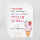 Search for ice cream cone invitations Sweet celebration
