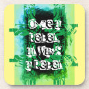 Search for blue text coasters White