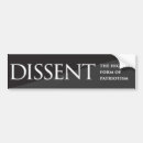 Search for dissent bumper stickers America