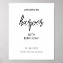 Search for 50th birthday welcome sign posters Typography