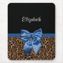 Search for blue leopard print mousepads Stylish