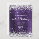 Search for silver glitter invitations Glam