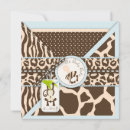 Search for cheetah print baby shower invitations Jungle