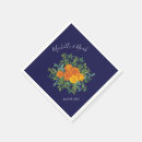 Search for navy and orange napkins Blue