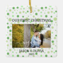 Search for first year engaged christmas tree decorations Handwritten script calligraphy