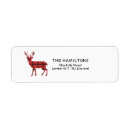 Search for buffalo check return address labels Plaid pattern