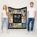 Search for 80th birthday blankets Trendy