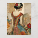 Search for edwardian woman postcards Flowers
