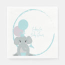 Search for girl elephant baby shower napkins Simple