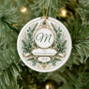 Search for crest christmas tree decorations Monogrammed