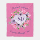 Search for 80th birthday blankets Eighty