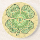 Search for clover designs coasters Shamrock