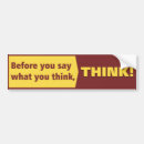 Search for before bumper stickers Think