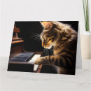 Search for cat piano cards Funny