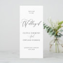 Search for elegant wedding programs Ceremony