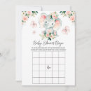 Search for bingo baby shower invitations Elephant