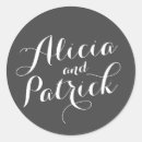 Search for hand lettered wedding stickers White