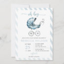 Search for stroller baby boy shower invitations Blue