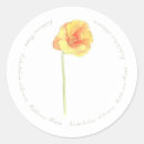 Search for orange poppies stickers Watercolor