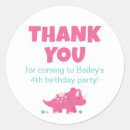 Search for pink dinosaur stickers Birthday