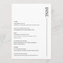 Search for 5x7 menus Rehearsal dinner