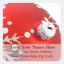 Search for red ornament return address labels Cute