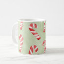 Search for red and white candy canes mugs Green