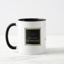 Search for black square mugs Monogrammed