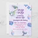 Search for mermaid party invitations Watercolor