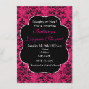 Search for baroque damask invitations Black
