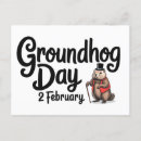 Search for groundhog day postcards Wildlife